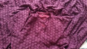 Burgundy Tiered Embroidered Dress💜✅️