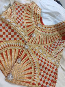 Embroidered Ethnic Waistcoat with dupatta
