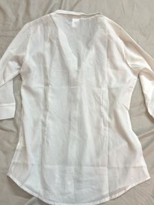 Formal White Button-Up Shirt