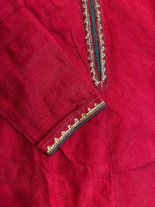 Red Embroidered Biba Kurta