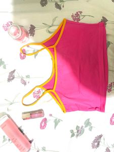 pink cute bikini top