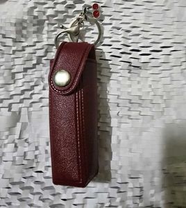 tira beauty Stylish lipstick Holder Leather Keycha