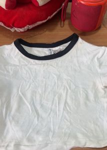 H&M White Ringer Tee