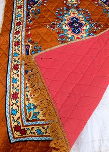 Prayer Rug with Intricate Floral Design