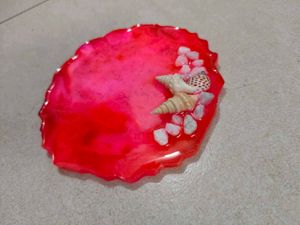 Handmade Resin Coaster with Shells
