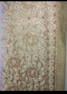 Heavy Punjabi White Dupatta