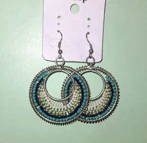 Light Weight Trendy Earring With Small Pearl Work