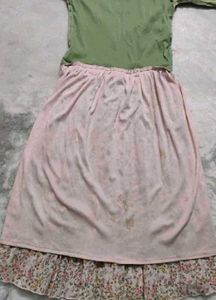 stylish green floral maxi dress