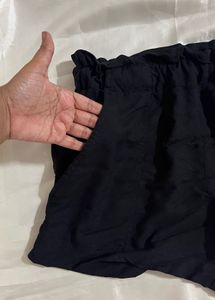 Black High-Waisted Shorts