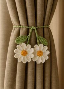 Daisy Curtain Tiebacks