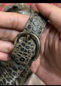 Unique Leather Patchwork Shoulder Bag