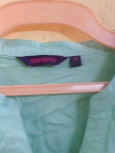 Aqua Blue Cotton Kurta