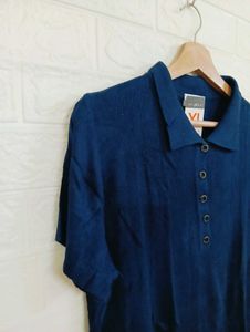 Stylish Blue Polo T-Shirt for Women