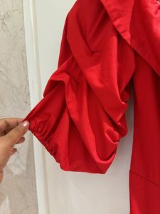 Red Off-the-Shoulder Mini Dress