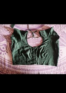 🎊Elegant Leaf Print Saree with Blouse🎊