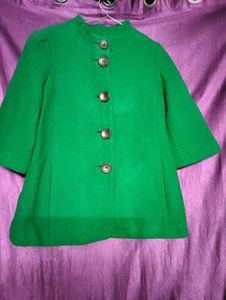 🌸Green Button-Down Coat