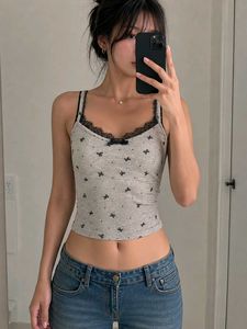 Cute y2k Bows & Dots Cami Top( PADDED)