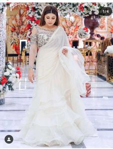 (Fix Price )Trendy Frill Organza Saree🤩,