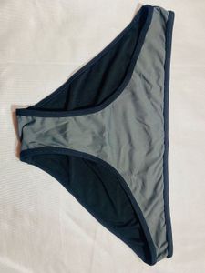Grey & Black Bikini Bottom