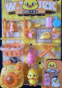 Cute Duck Family Laundry Playset Toy
