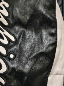 FSBN Faux Leather Varsity Jacket
