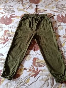 Olive Green Cargo Joggers