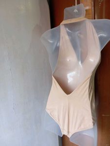 Nude Halter Neck Bodysuit
