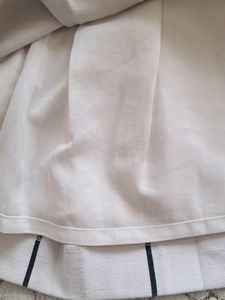 forever 21 ! white pleated grid skirt