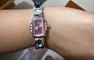 Cute Pink Dial Watch
