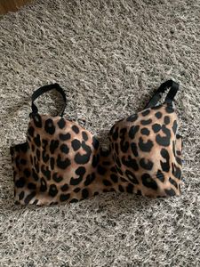 Leopard Print Strapless Bra