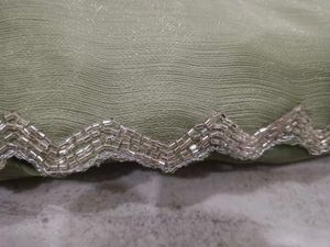 Elegant Green Sequined Saree