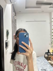 Blue silicon Case ( i phone 14/15)