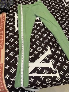 Green Casual Leggings