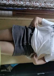 Brown Utility skirt made by Shorts