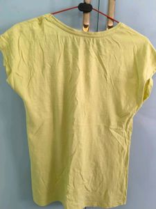 Yellow Graphic Print T-Shirt