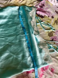 Satin Lace Trim Nightgown