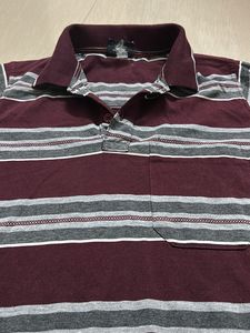 Men's Striped Polo T-Shirt