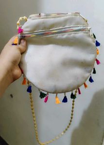 Embroidered Peacock bag