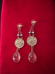 Vintage reversibile Coin Drop Earrings
