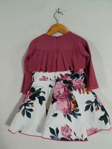 White and Pink Frock ( Girls)