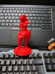 Unique 3D Printed Red Fitness Figurine
