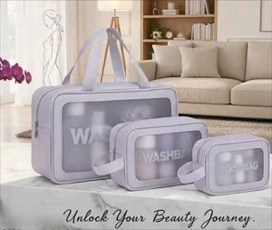 pack of 3 Cosmetic Travel Bag Set