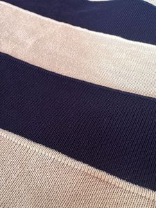 Striped V-Neck half Sleeve Top