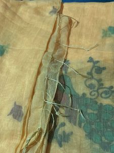Beautiful Yellow Peacock Saree