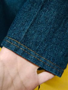 Denim Long Jacket For Women And Girls.. Like New.. It Is As It Is Shown In Pictures.. Grab Now