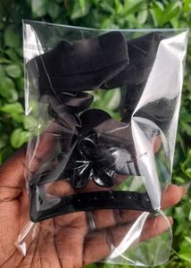 2 Pack Cute Peach Scrunchie &amp; Hair Claw Set