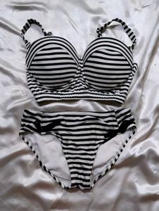 Striped Bikini Set