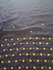 Beautiful chiffon saree with sequins..