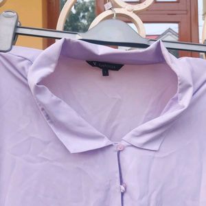 Lilac Color Elegant Shirt