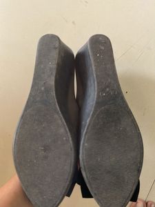 Chic Black Ballet Flats with Bow Detail EU 36